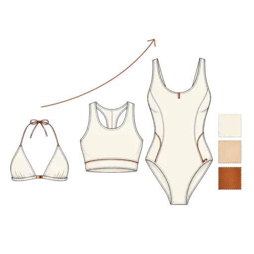 Expanding swimwear and sportswear collection for growing brands