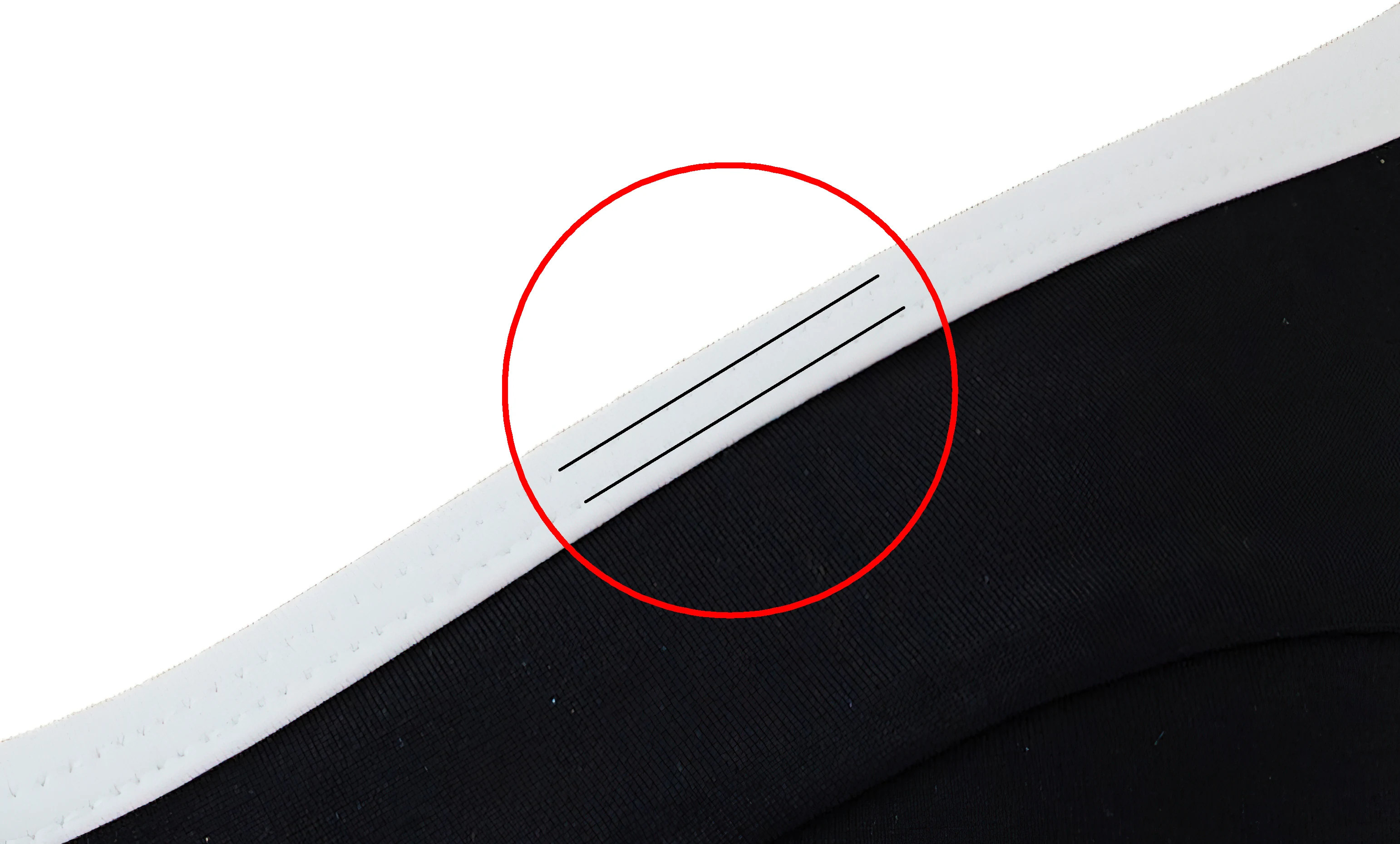 Double-lined swimwear detail